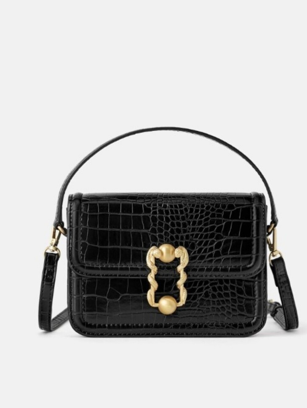 Zara Animal Print Crossbody Belt Bag
